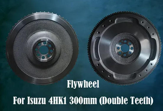 Rokey Factory Engine Parts Flywheel 300mm Double Teeth for Isuzu 4HK1