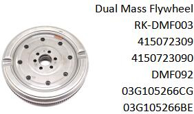 Dual Mass Flywheel 415072309 4150723090 DMF092 03G105266CG 03G105266BE