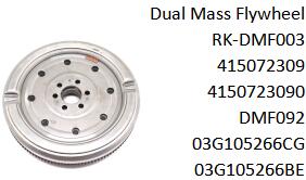 Dual Mass Flywheel 415072309 4150723090 DMF092 03G105266CG 03G105266BE